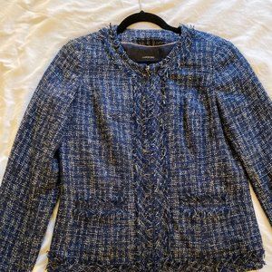 Lands End Boucle Tweed Jacket Size 8